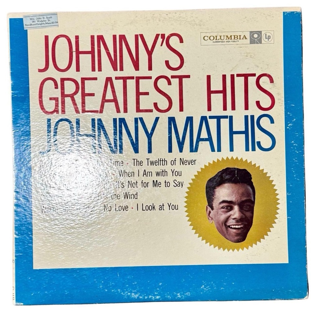 Johnny Mathis — Johnny’s Greatest Hits Vinyl Record